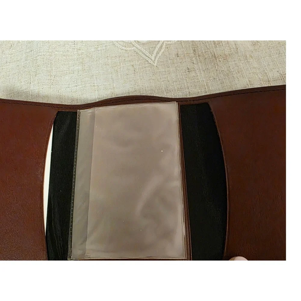 1990s Austin Manor Classic Men's Trifold Brown Leather Wallet, NIB